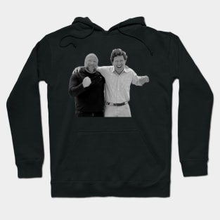 Alex Jones Tucker Carlson Best Friends Against the Deep State Hoodie